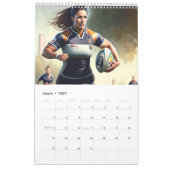 Rugby Art Calendar Kalender (Mär 2027)
