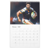 Rugby Art Calendar Kalender (Feb 2027)
