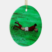 Rugby Art Keramik Ornament (Rechts)