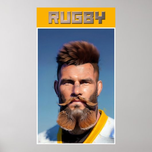 Rugby Art Poster (Vorne)