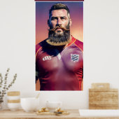 Rugby Art Poster (Küche)