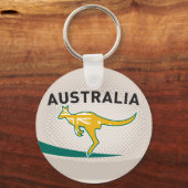 Rugby Ball Australia kangaroo wallaby Schlüsselanhänger (Vorderseite)