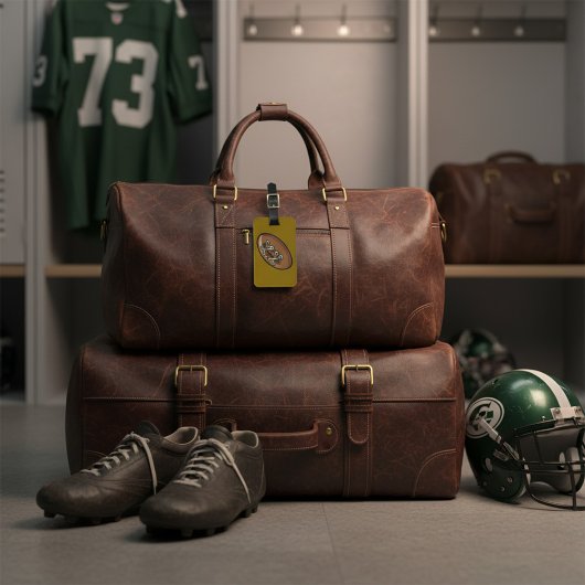 Rugby Ball Fun Sports Graphic Gepäckanhänger