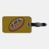 Rugby Ball Fun Sports Graphic Gepäckanhänger (Rückseite horizontal)