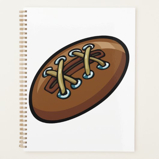 Rugby Ball Fun Sports Graphic Planer (Vorderseite)