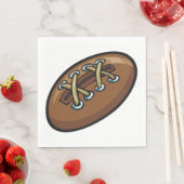 Rugby Ball Fun Sports Graphic Serviette (Beispiel)