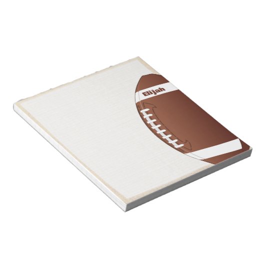 Rugby Ball Notizblock (angewinkelt)