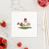 Rugby Ball Player for Fans Rugby Serviette (Beispiel)