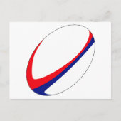 Rugby Ball Postkarte (Vorderseite)
