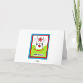 RUGBY BIRTHDAY GREETING KARTE (Rückseite)