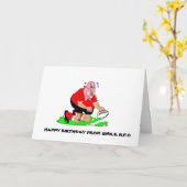 RUGBY BIRTHDAY GREETING KARTE (Gelbe Blume)