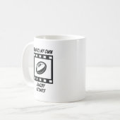 Rugby-Bremsungen Kaffeetasse (Vorderseite Links)