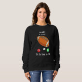 Rugby Call Me And I Must Go in French Premium Sweatshirt (Vorne ganz)