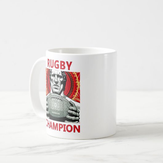 Rugby Champion Tasse (Vorderseite Links)