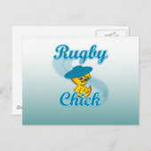 Rugby Chick #3 Postkarte (Vorne/Hinten)