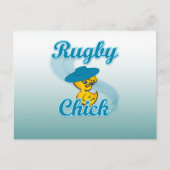 Rugby Chick #3 Postkarte (Vorderseite)