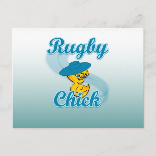 Rugby Chick #3 Postkarte (Vorderseite)