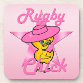 Rugby chick #8 untersetzer (Vorderseite)