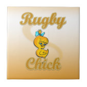 Rugby Chick Fliese (Vorderseite)