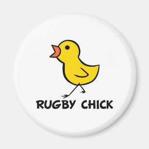 Rugby Chick Magnet