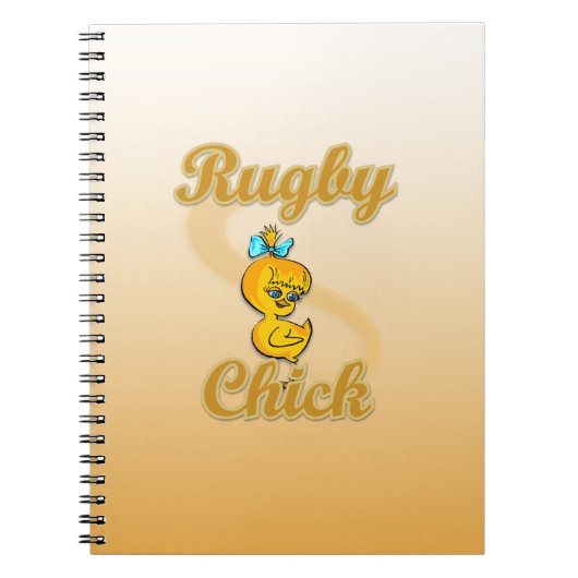 Rugby Chick Notizblock (Vorderseite)