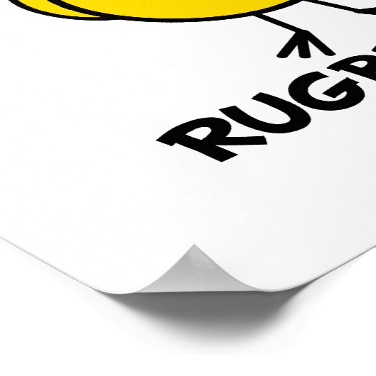 Rugby Chick Poster (Ecke)