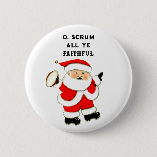 Rugby Christmas Collectible Button (Vorderseite)