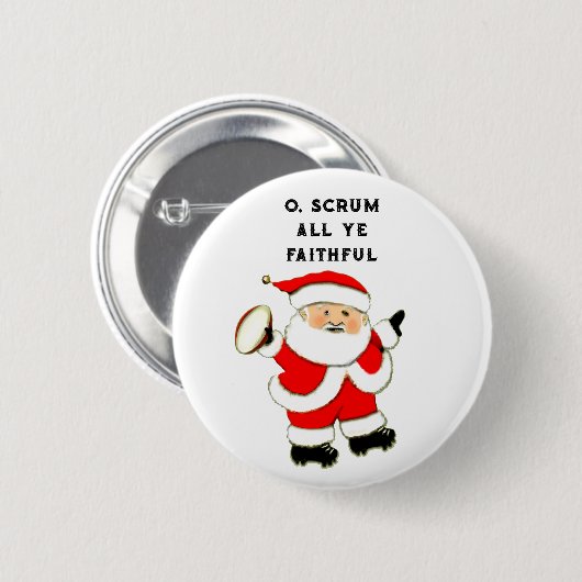 Rugby Christmas Collectible Button (Vorne & Hinten)