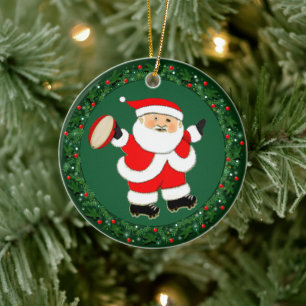 Rugby Christmas Collectible Keramik Ornament