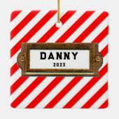 Rugby Christmas Collectible Keramikornament (Rückseite)