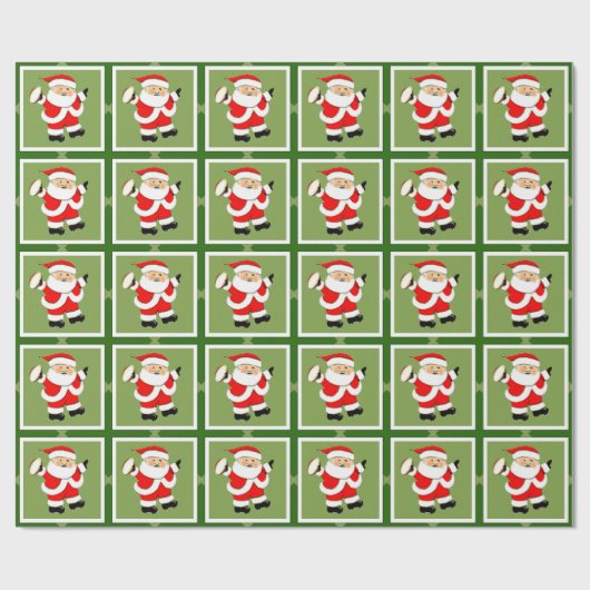 Rugby Christmas Gift Geschenkpapier (Flach)