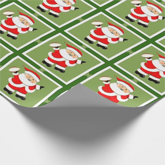 Rugby Christmas Gift Geschenkpapier (Ecke)