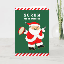 Rugby Christmas Holiday Cards Feiertagskarte
