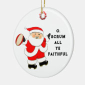 Rugby Christmas Keramik Ornament (Links)