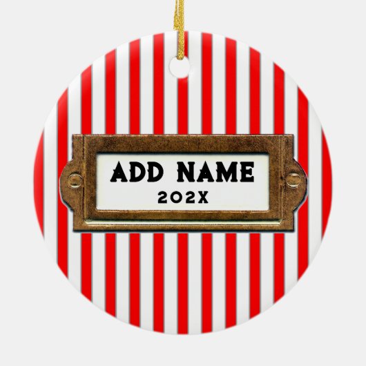 Rugby Christmas Keramik Ornament (Hinten)