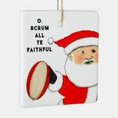Rugby Christmas Keramikornament (Rechts)