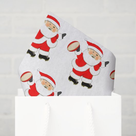Rugby Christmas Tissue Paper Seidenpapier (Geschenktüte)