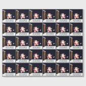 Rugby Christmas Wrapping Paper Geschenkpapier (Flach)