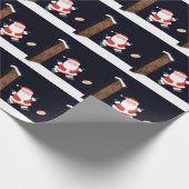 Rugby Christmas Wrapping Paper Geschenkpapier (Ecke)