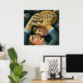 Rugby Combat Art Print Poster (Heimbüro)
