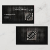 Rugby; Cooles Schwarzes Visitenkarte (Vorne/Hinten)