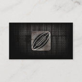 Rugby; Cooles Schwarzes Visitenkarte (Rückseite)