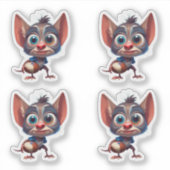 Rugby Creature Custom Cut Vinyl Stickers Aufkleber (Vorderseite)