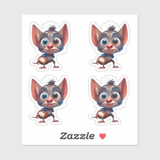Rugby Creature Custom Cut Vinyl Stickers Aufkleber (Blatt)