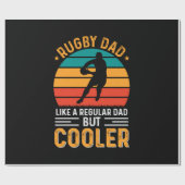Rugby Dad Geschenkpapier (Flach)