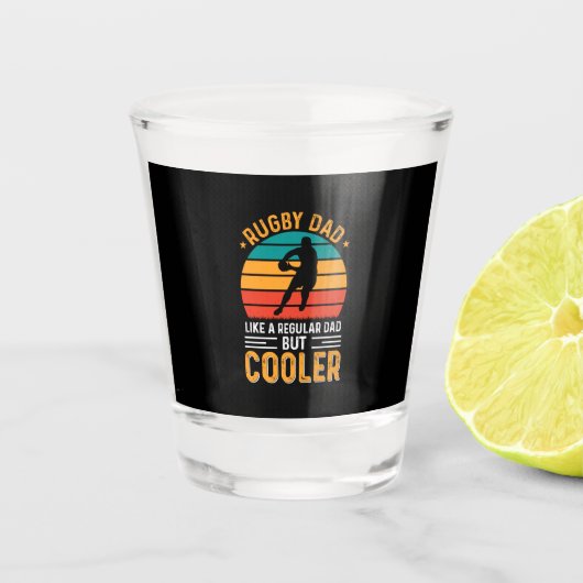 Rugby Dad Schnapsglas (Vorderseite)