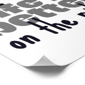 Rugby: Das Leben ist besser auf dem Spielfeld. Poster (Ecke)