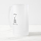 Rugby der Weg Mattglas Bierglas (Vorderseite Links)