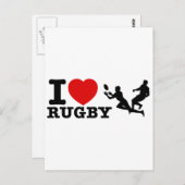 Rugby Designs Postkarte (Vorne/Hinten)