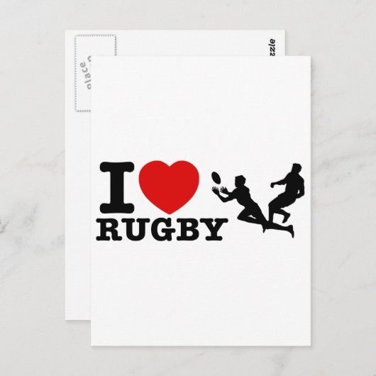Rugby Designs Postkarte (Vorne/Hinten)